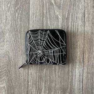 Wallet Goth Spiderweb Print Dolls Kill